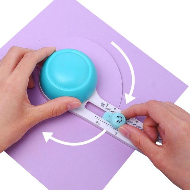 Circle Paper Cutter Rotating Circle Paper Trimmer Compass Cutter For  Cutting Circles For Picture Cardboard Cardstock For - AliExpress